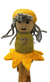 Felt Fairy Finger Puppet (Yellow)